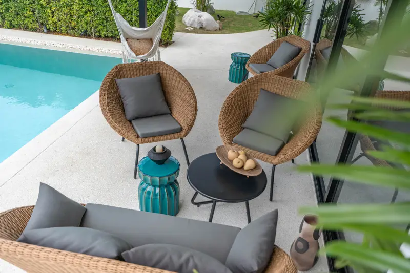 Tungklom 5 Bedroom Pool Villa Private pool and outdoor terrace Fully furnished witH  Open-plan living and dining area Modern kitchen with high-end appliance