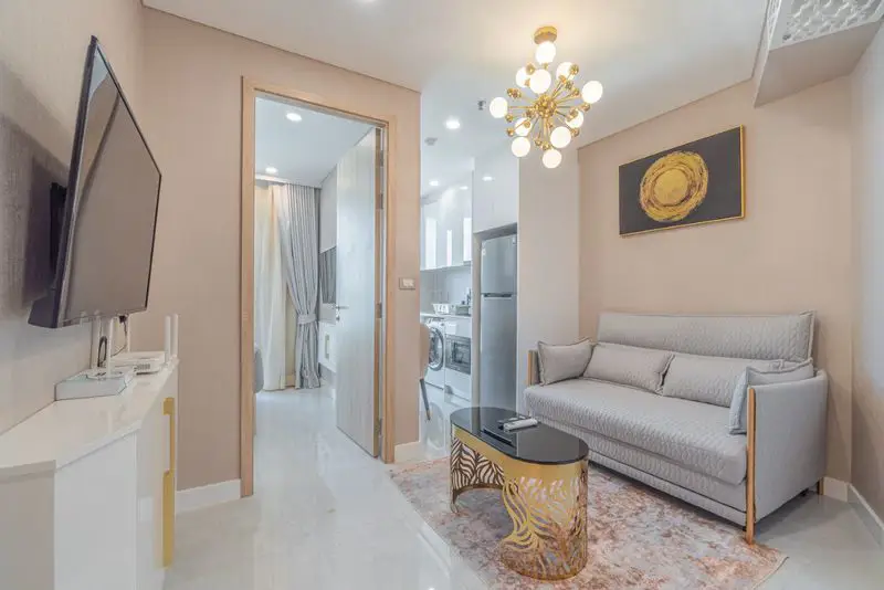 1 bed condo Copacabana Jomtien at Bang Lamung, Pattaya has the following facilities: Swimming pool, Gym, Internet, Security, Car park, Garden, Sauna, Children's area and Elevator.