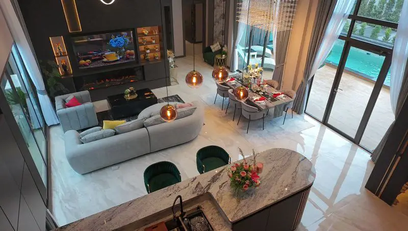 Luxury Private Villa for sale at Pattaya ( Mabprachan)  Total usable area: 312 Sq.m.  3 Bedrooms 4 Bathrooms