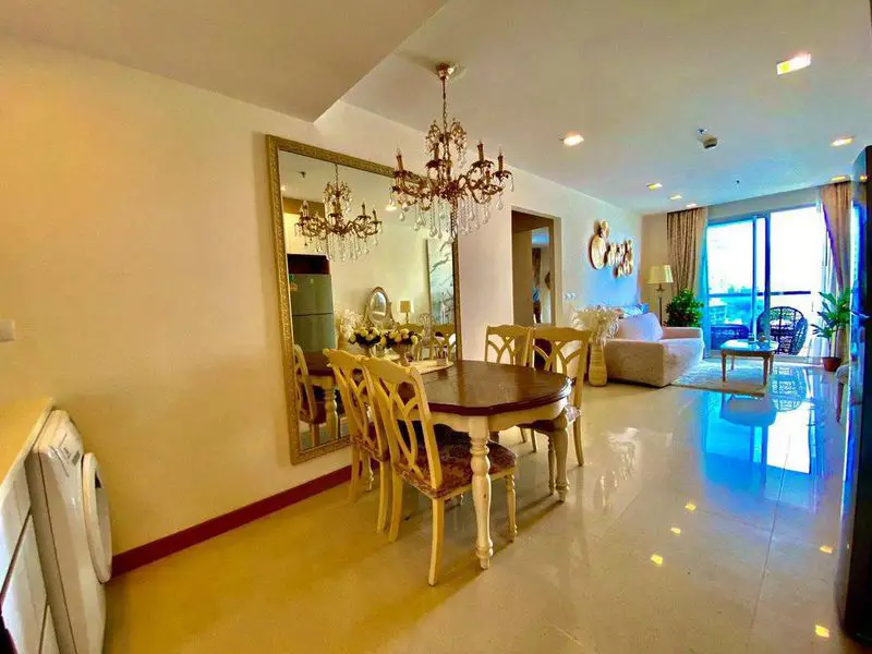 2 bed Condo The Palm Beachfront condominium Wongamat  sea views of Pattaya Golf,  all units are fully furnished with the balcony allowing a panoramic sea view