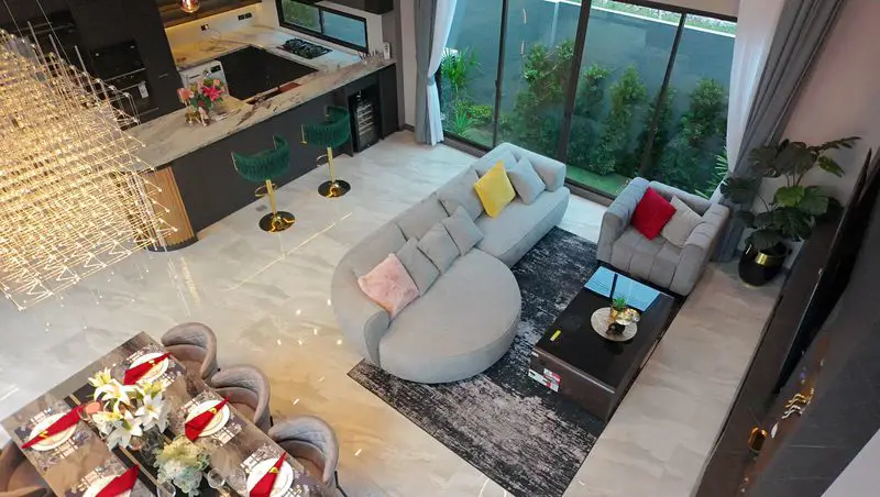 Luxury Private Villa for sale at Pattaya ( Mabprachan)  Total usable area: 312 Sq.m.  3 Bedrooms 4 Bathrooms