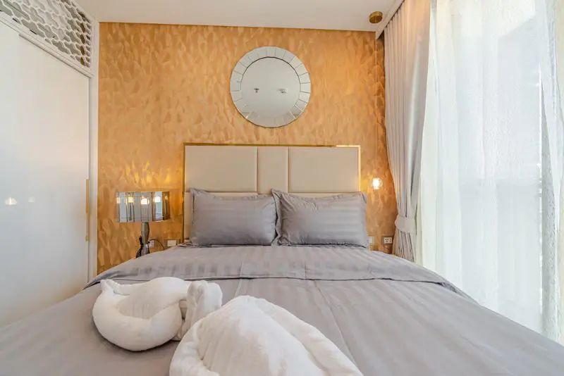 1 bed condo Copacabana Jomtien at Bang Lamung, Pattaya has the following facilities: Swimming pool, Gym, Internet, Security, Car park, Garden, Sauna, Children's area and Elevator.