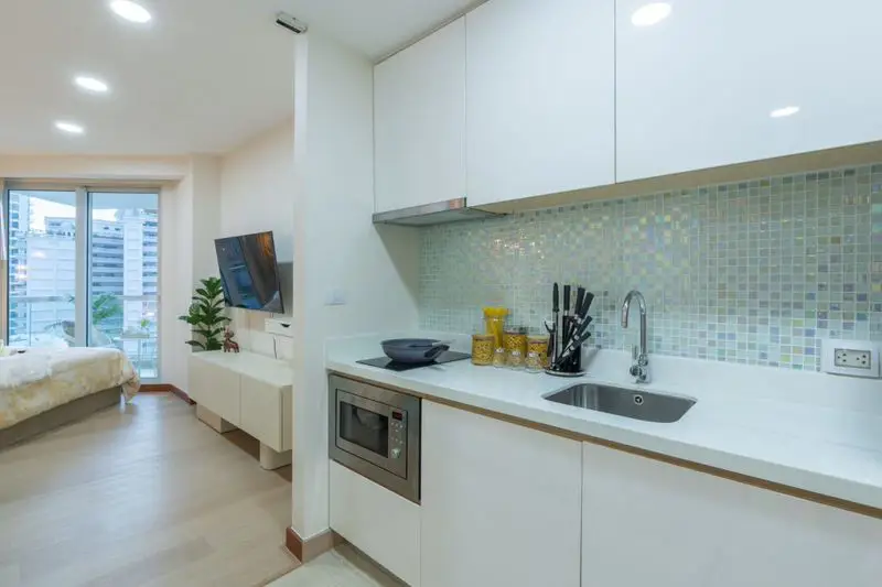 Studio Condo at Palm Wongamat is a luxury beachfront condominium,with panoramic sea view directly. With wide 70-meter beach frontage