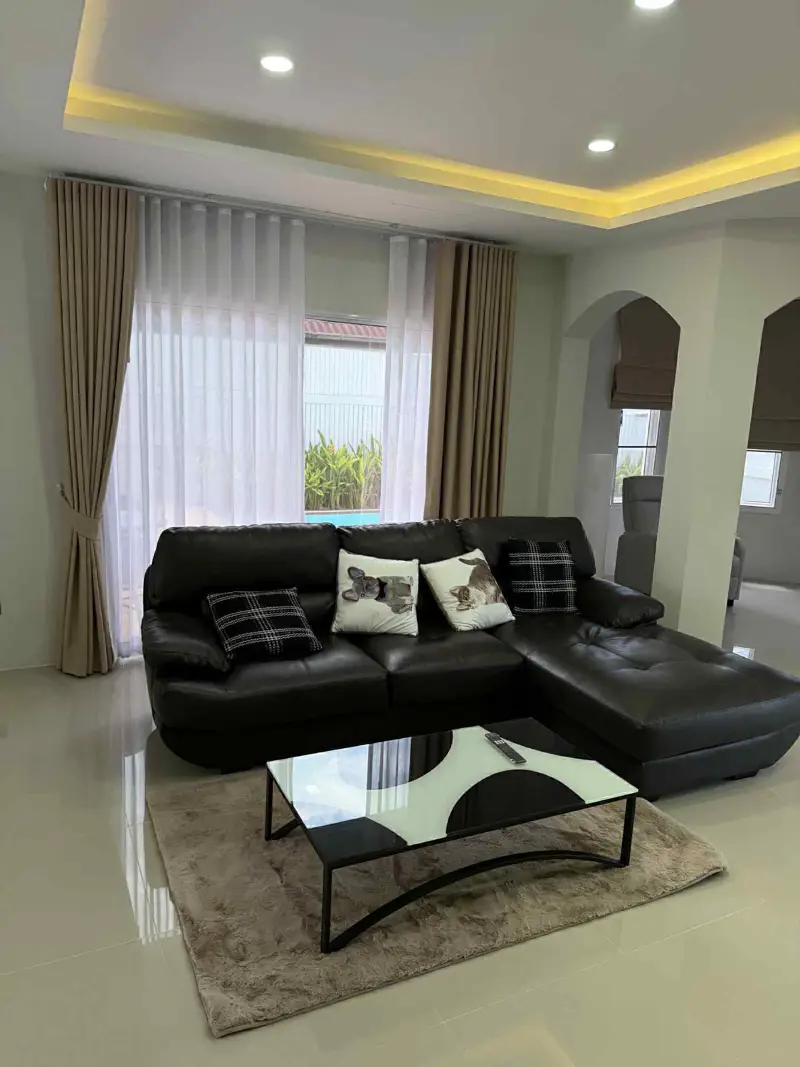 Suk Aim Garden Home Village, Naklua Pattaya 3 Bedroom for saleLand size: 348 Sq.M. / Living area: 242 Sq.M.  • 3 Bedrooms, 2 Bathrooms  • Private swimming pool (3x5 meters)