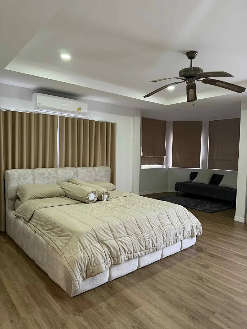 Suk Aim Garden Home Village, Naklua Pattaya 3 Bedroom for saleLand size: 348 Sq.M. / Living area: 242 Sq.M.  • 3 Bedrooms, 2 Bathrooms  • Private swimming pool (3x5 meters)