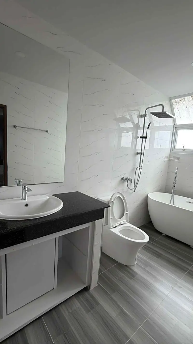 Suk Aim Garden Home Village, Naklua Pattaya 3 Bedroom for saleLand size: 348 Sq.M. / Living area: 242 Sq.M.  • 3 Bedrooms, 2 Bathrooms  • Private swimming pool (3x5 meters)