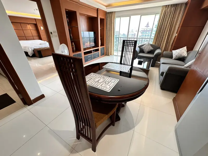 Tara court condo Pratumnak 1 Bedroom for sale with views of Pattaya City. with  a gym, a swimming pool, a garden, a parking lot, a 24-hour security system with CCTV, etc.