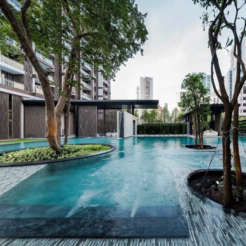 2 bed condo Situated in the prime location of Wong Amat Beach, the new beachfront condominium with an Infinity Sky Pool to feel part of the ocean .A Fitness Centre with a amazing views