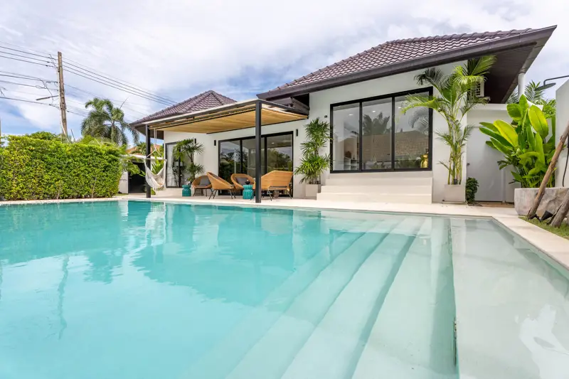 Tungklom 5 Bedroom Pool Villa Private pool and outdoor terrace Fully furnished witH  Open-plan living and dining area Modern kitchen with high-end appliance