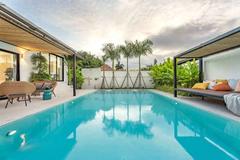 Tungklom 5 Bedroom Pool Villa Private pool and outdoor terrace Fully furnished witH  Open-plan living and dining area Modern kitchen with high-end appliance