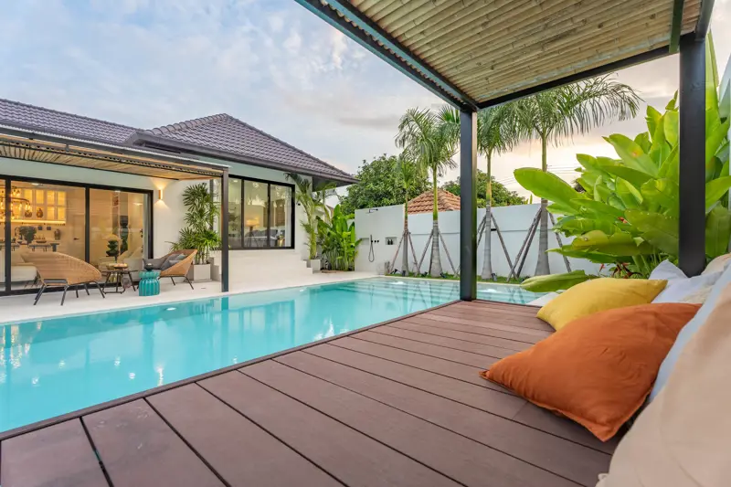 Tungklom 5 Bedroom Pool Villa Private pool and outdoor terrace Fully furnished witH  Open-plan living and dining area Modern kitchen with high-end appliance