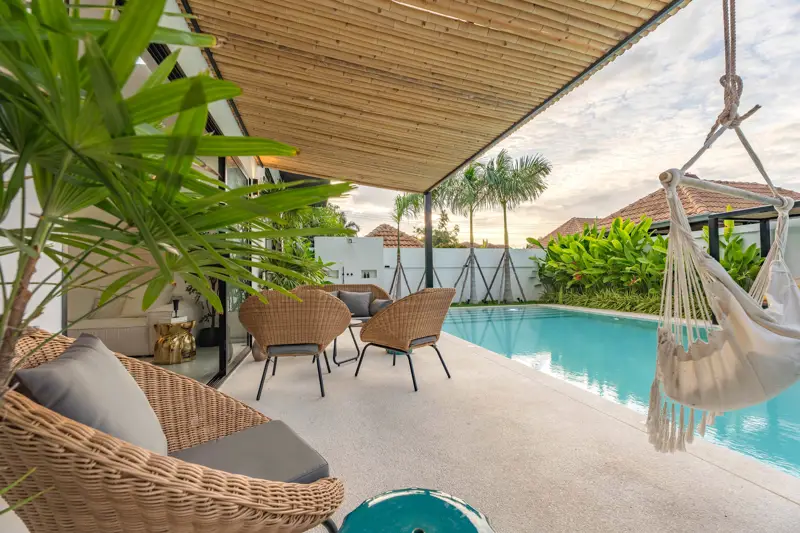 Tungklom 5 Bedroom Pool Villa Private pool and outdoor terrace Fully furnished witH  Open-plan living and dining area Modern kitchen with high-end appliance