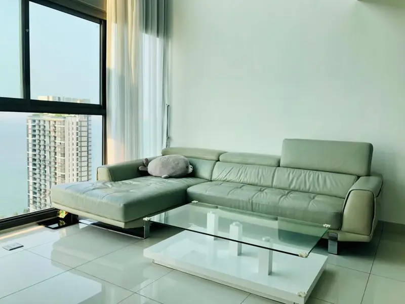 Duplex condo Wong Amat Tower  1 Bedroom, 1 Bathroom  Size: 65 sqm  Floor: 19th  View: Sea view