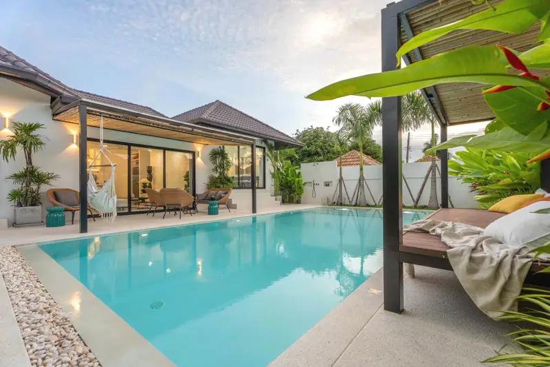 Tungklom 5 Bedroom Pool Villa Private pool and outdoor terrace Fully furnished witH  Open-plan living and dining area Modern kitchen with high-end appliance