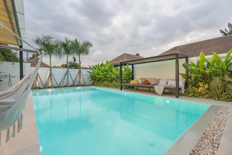 Tungklom 5 Bedroom Pool Villa Private pool and outdoor terrace Fully furnished witH  Open-plan living and dining area Modern kitchen with high-end appliance