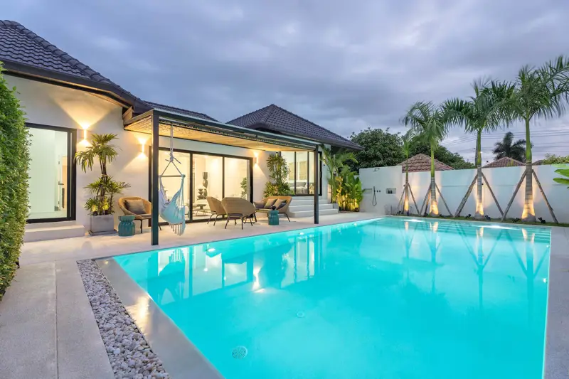Tungklom 5 Bedroom Pool Villa Private pool and outdoor terrace Fully furnished witH  Open-plan living and dining area Modern kitchen with high-end appliance