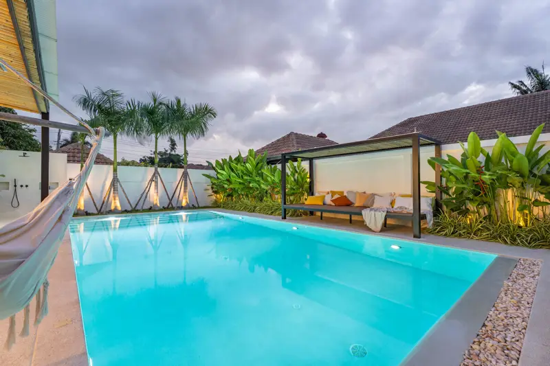 Tungklom 5 Bedroom Pool Villa Private pool and outdoor terrace Fully furnished witH  Open-plan living and dining area Modern kitchen with high-end appliance