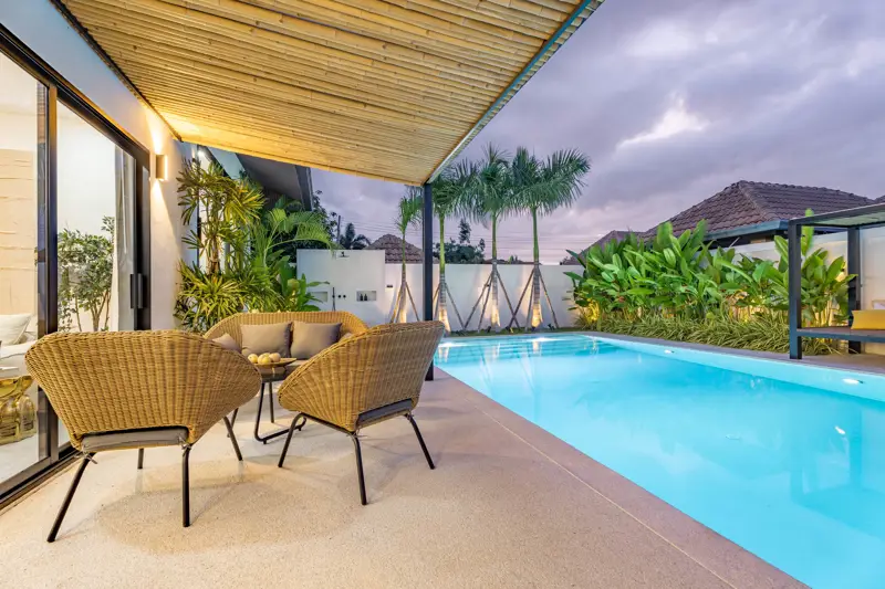 Tungklom 5 Bedroom Pool Villa Private pool and outdoor terrace Fully furnished witH  Open-plan living and dining area Modern kitchen with high-end appliance