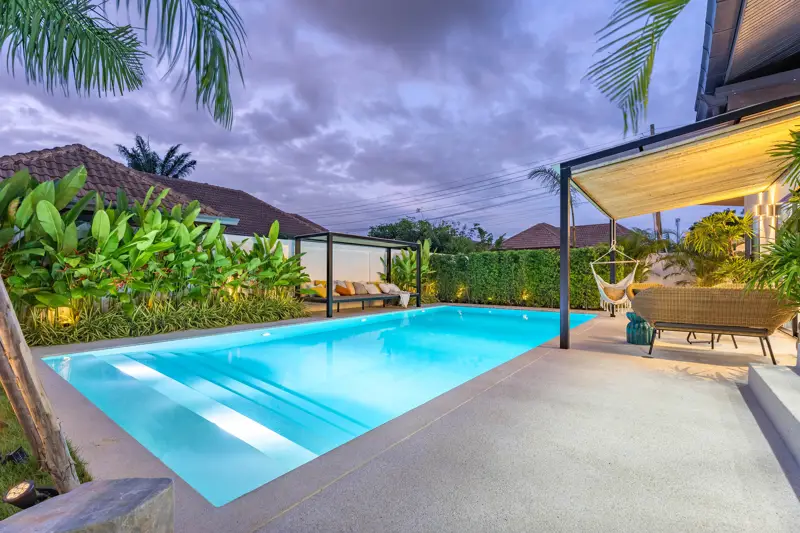 Tungklom 5 Bedroom Pool Villa Private pool and outdoor terrace Fully furnished witH  Open-plan living and dining area Modern kitchen with high-end appliance