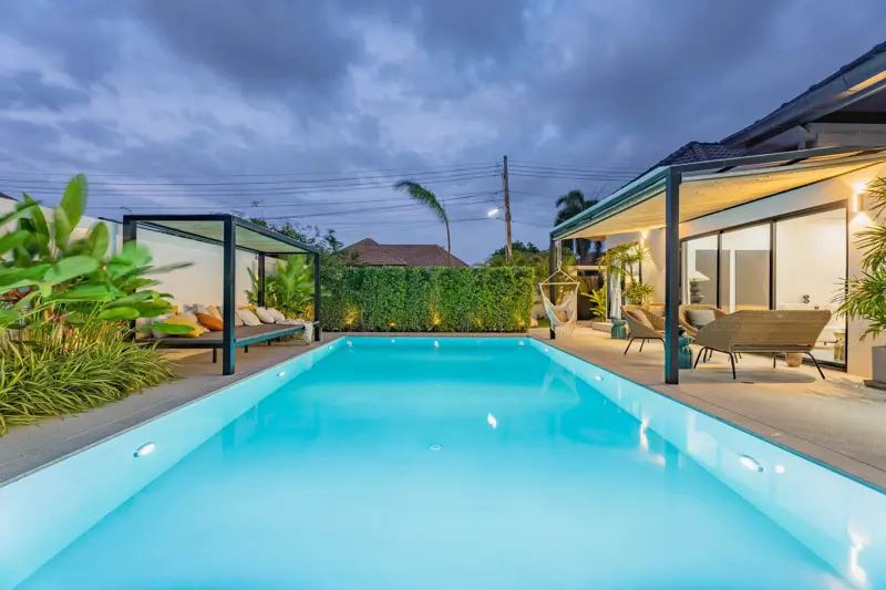Tungklom 5 Bedroom Pool Villa Private pool and outdoor terrace Fully furnished witH  Open-plan living and dining area Modern kitchen with high-end appliance