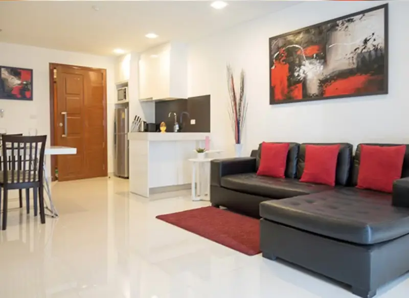 Luxury resort style condo for sale  Wongamat  with 1,000 square meter tropical lagoon pool Lush tropical gardens, boardwalks, waterslide Direct access to Wong Amat beach