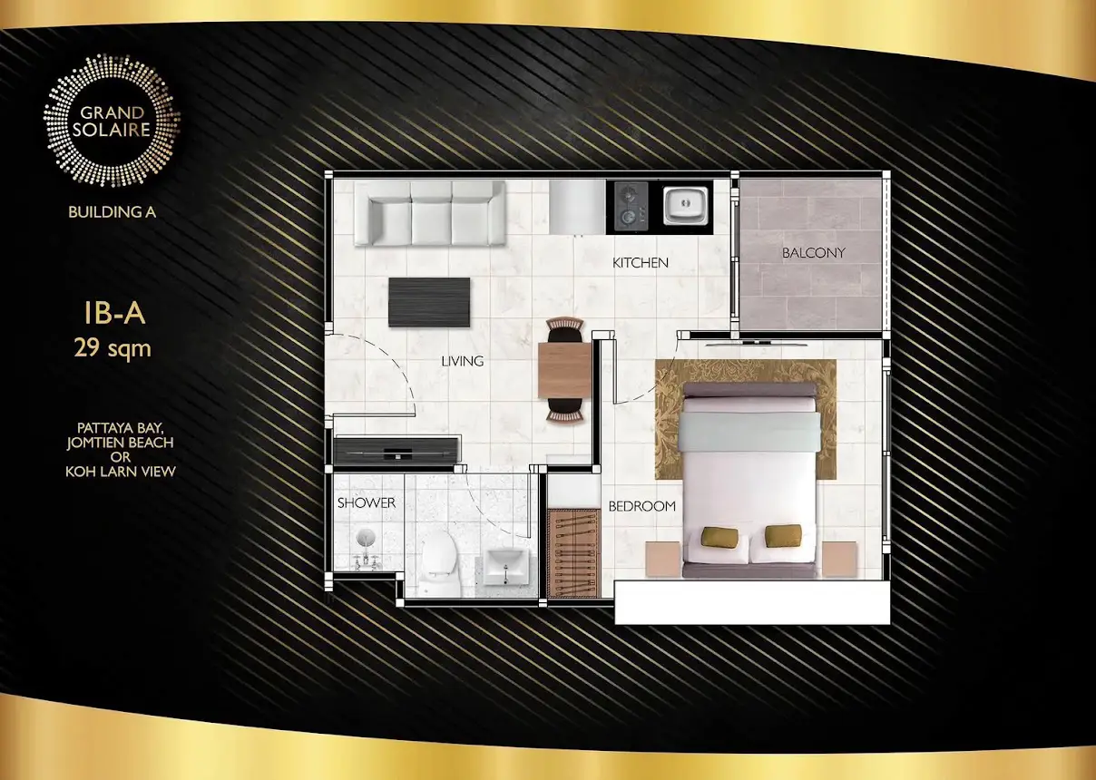 Grand Solaire 1 Bedroom for sale