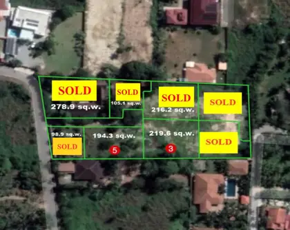Building Plots in Huay Yai for sale