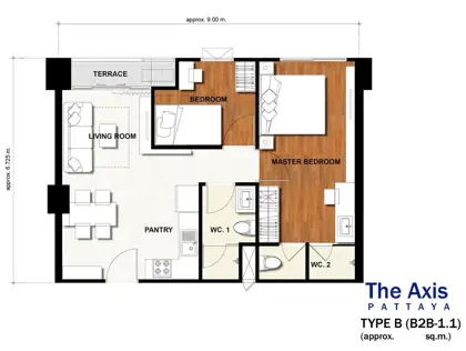 The Axis Condominium 2 Bedroom for sale