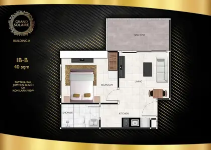 Grand Solaire 1 bedroom for sale