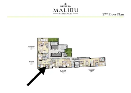 The Riviera Malibu Residences 3 BR Condo