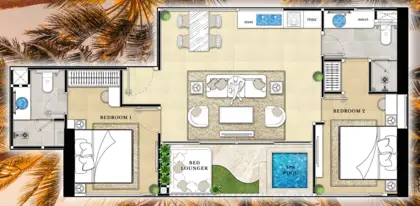 The Riviera Malibu Residences 2 BR Condo