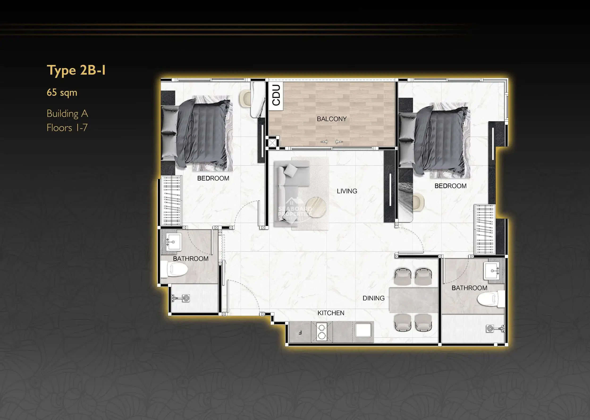 Smart & Efficient Unit Floor Plan