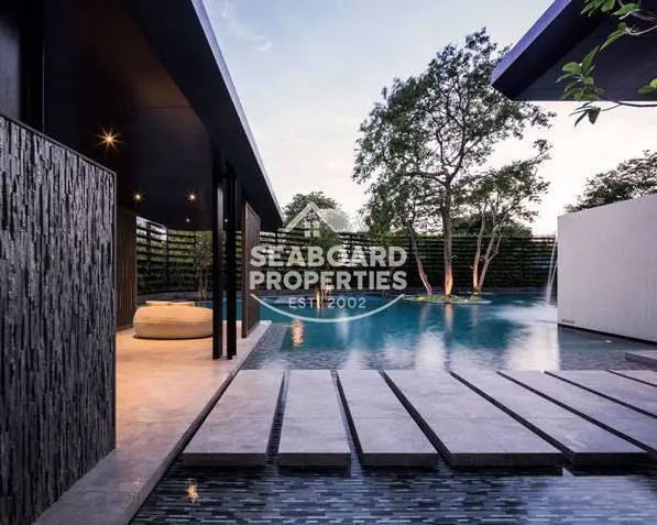 Baan Plai Haad Condominium Wongamat Resort Entrance Pool Feature & Landscaped Deck