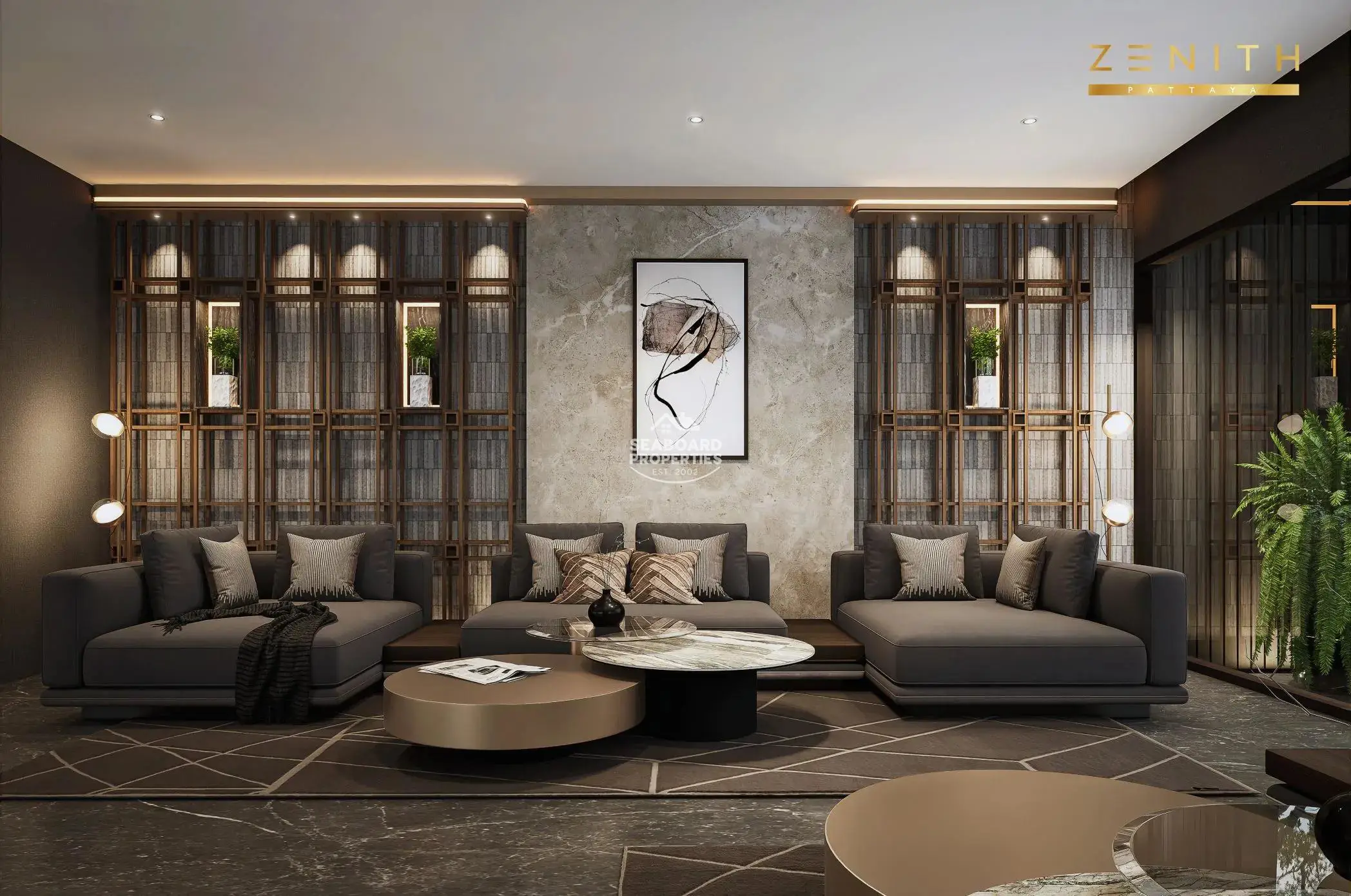 Zenith Pattaya Condo Perfectly Designed Dining Area for Two