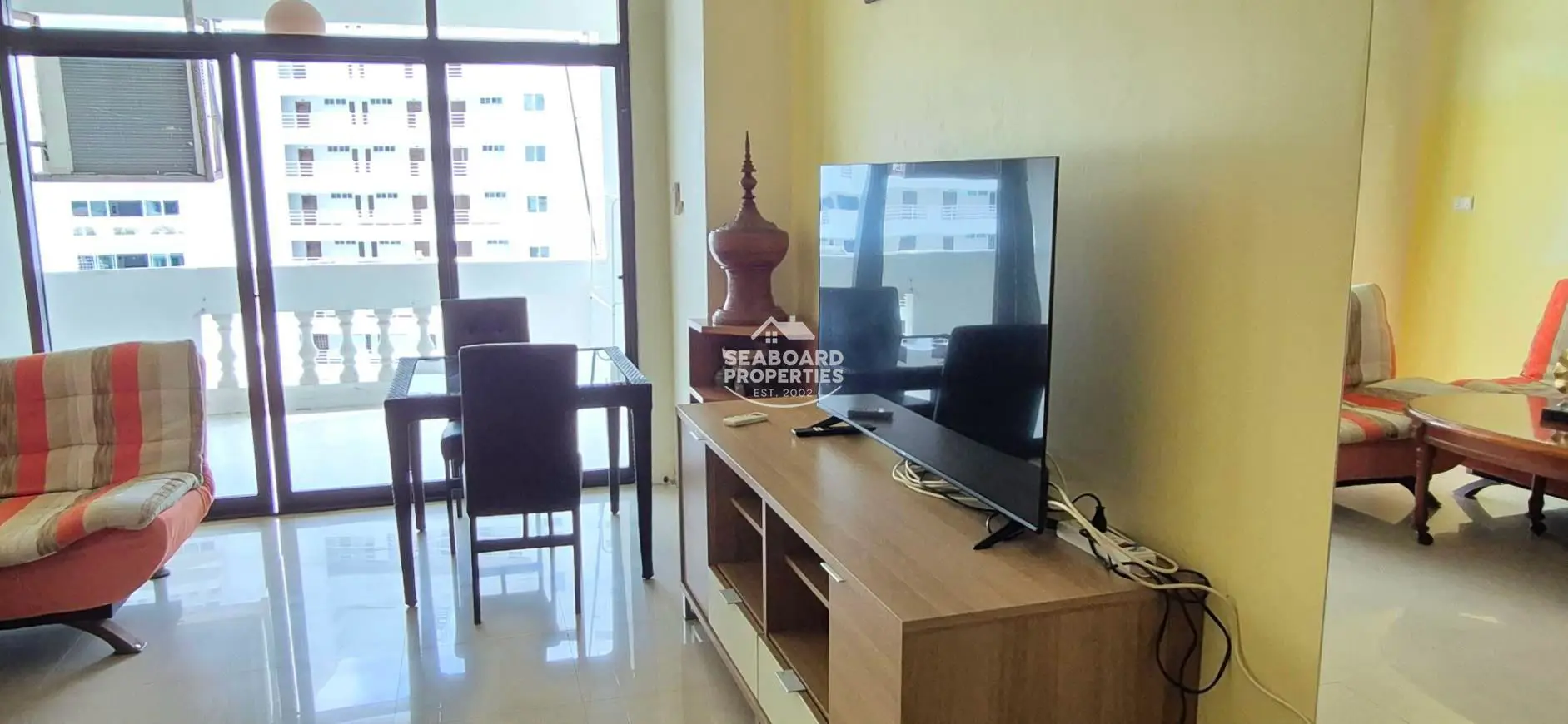 Jomtien Complex Condominium Living Room Entertainment Unit & Storage