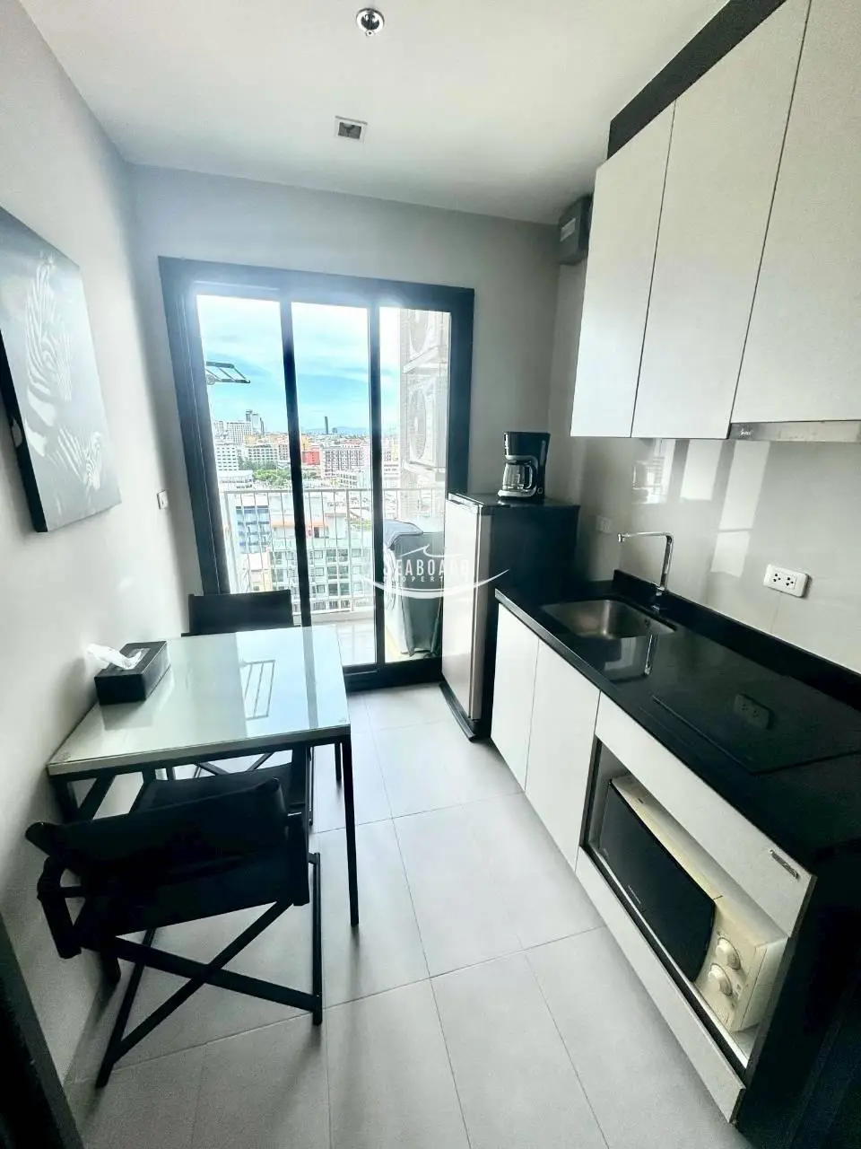 Functional kitchen and dining area