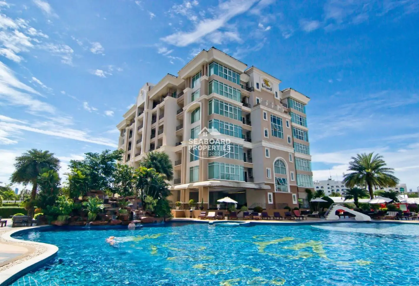 LK Legend Tropical Resort Grounds and Building by Seaboard Properties Pattaya