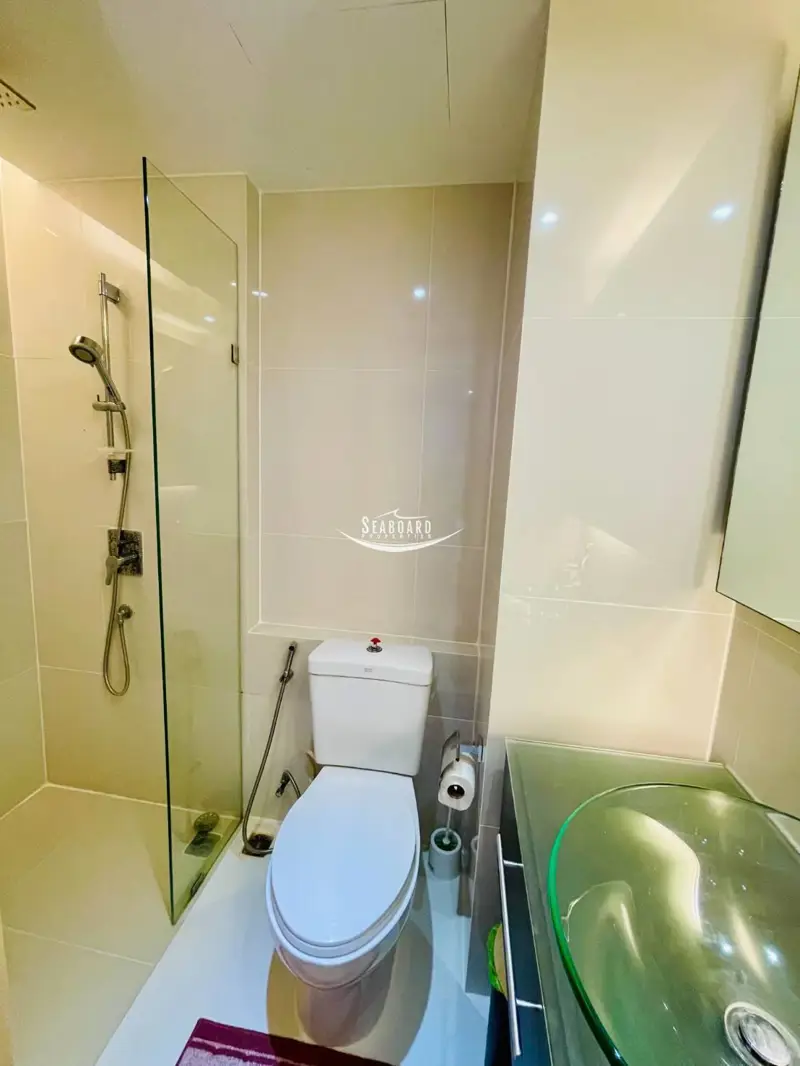 Modern Bathroom with Glass Shower Enclosure