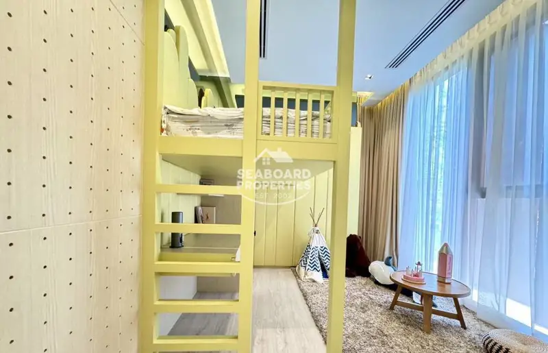 Skypark Lucean Jomtien Comfortable Second Bedroom with Modern Design