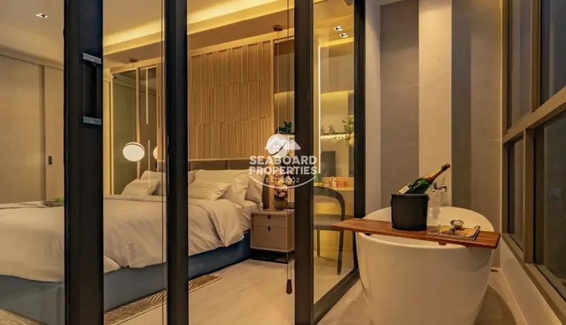 Skypark Lucean Luxury Master Bedroom with Glass Partition