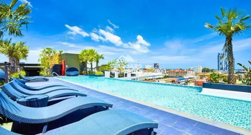 The Chezz Condominium Central Pattaya Rooftop Infinity Edge Pool by Seaboard Properties