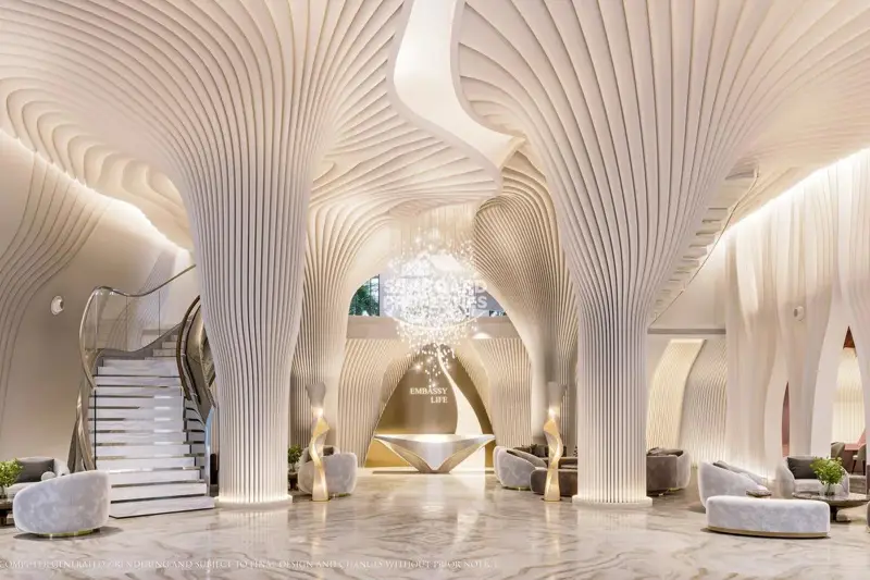 Embassy Life - Luxury Clubhouse Lobby