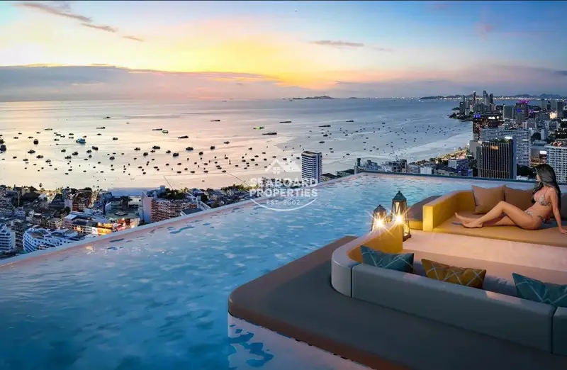 Grand Bay View Central Pattaya - Sky Infinity Pool with Panoramic Ocean Views