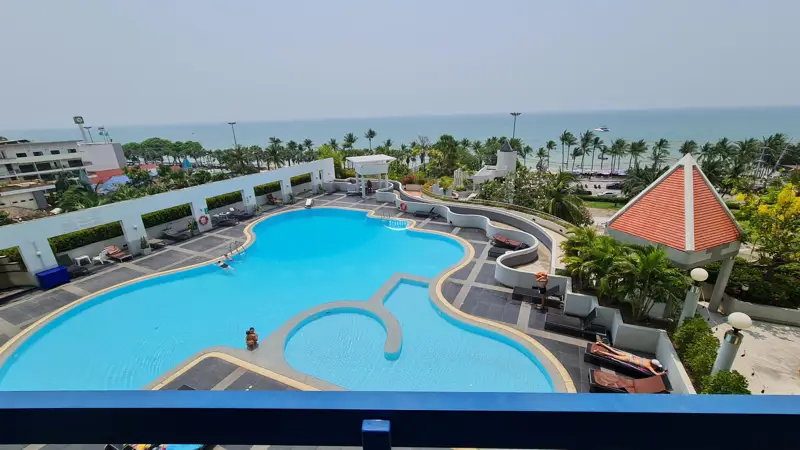 Seaview balcony at Jomtien Plaza Pattaya Jomtien Beach