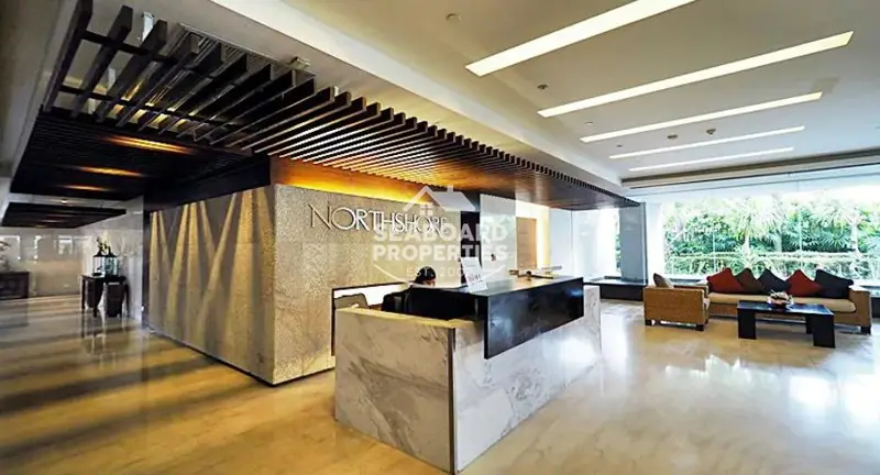 Northshore Condominium Elegant lobby and reception counter