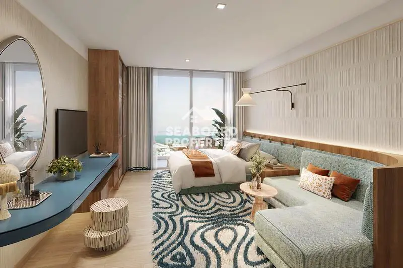 SANSIRI PTY Residence Sai 1 - Living Room Interior & Dining Area