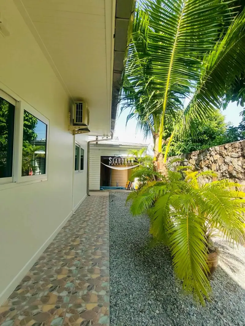 Beautifully Landscaped Tropical Garden Pathway