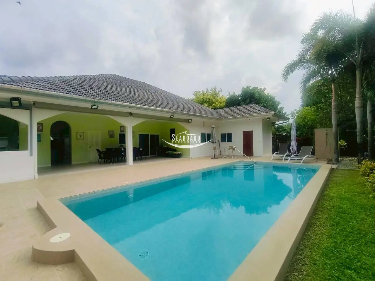 Crystal-Clear Private Saltwater Swimming Pool