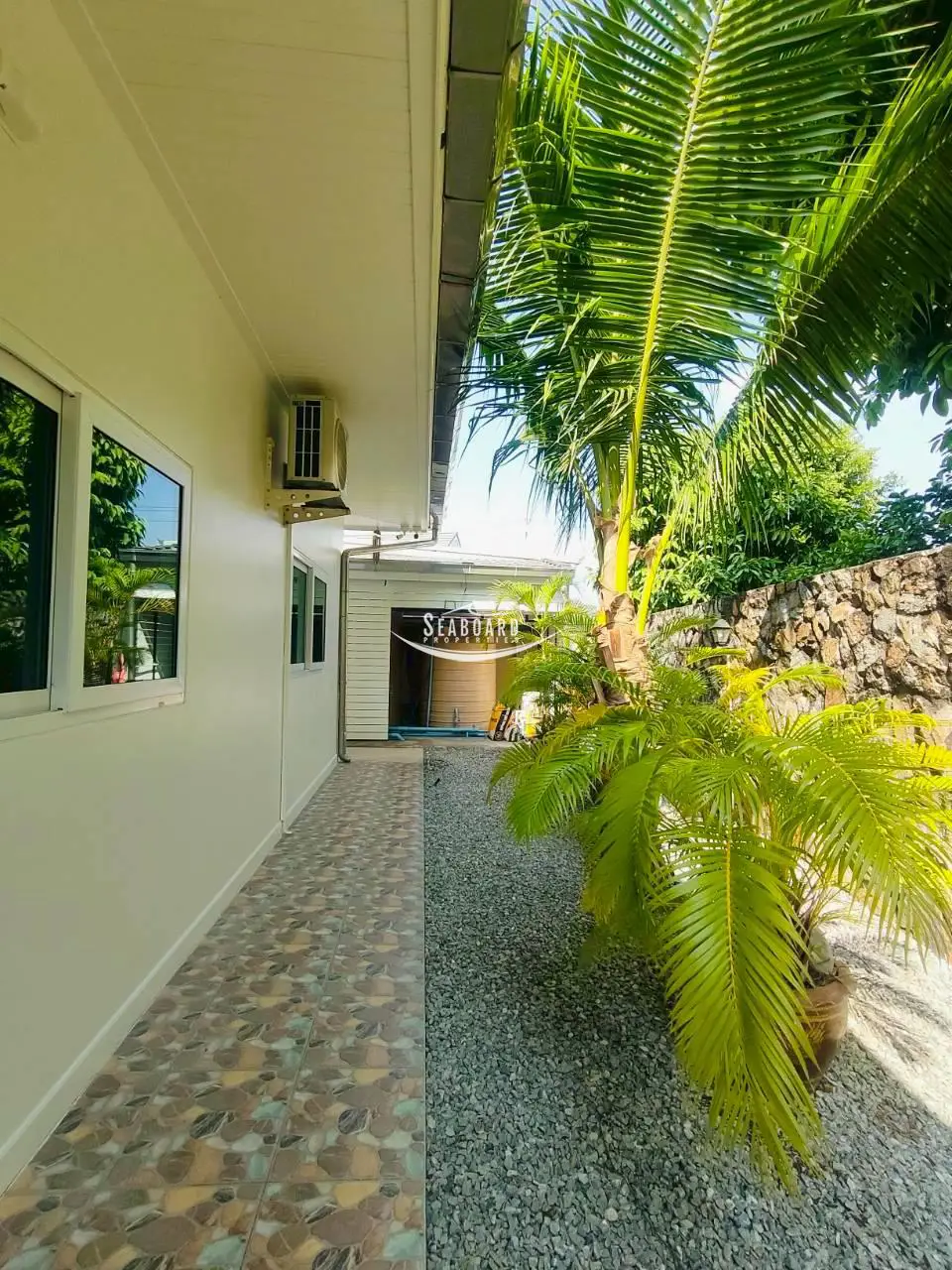 Beautifully Landscaped Tropical Garden Pathway
