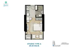 Skypark Lucean Studio condo for sale In Jomtien Pattaya